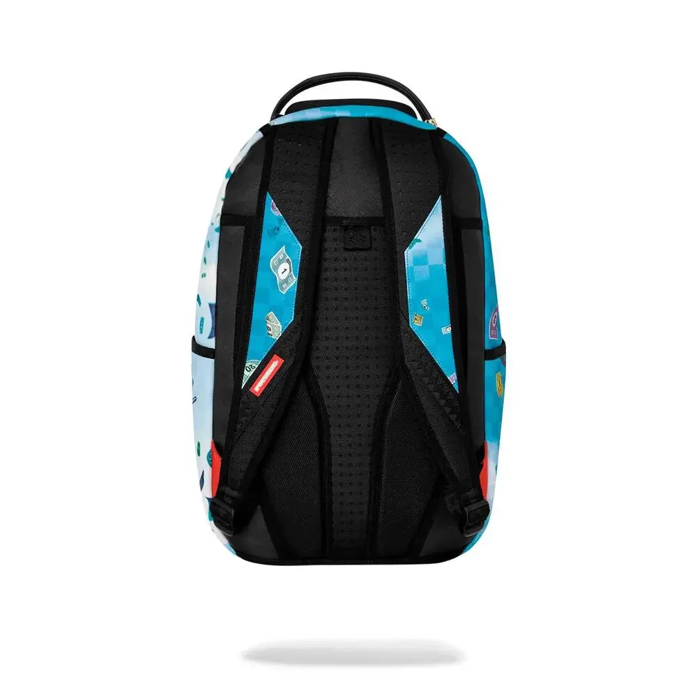 Sprayground Monopoly Jet Rider Backpack Unisex OS Blue Adjustable Straps SPR375